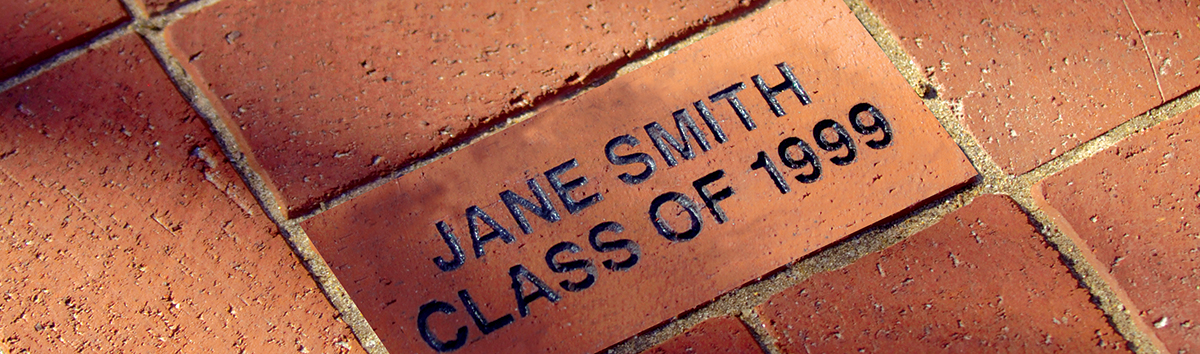 Brick with Jane Smith class of 1999