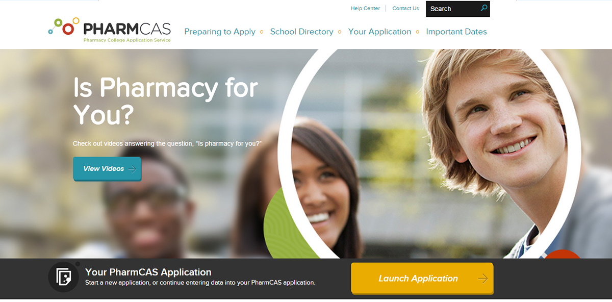 Pharmcas website screenshot